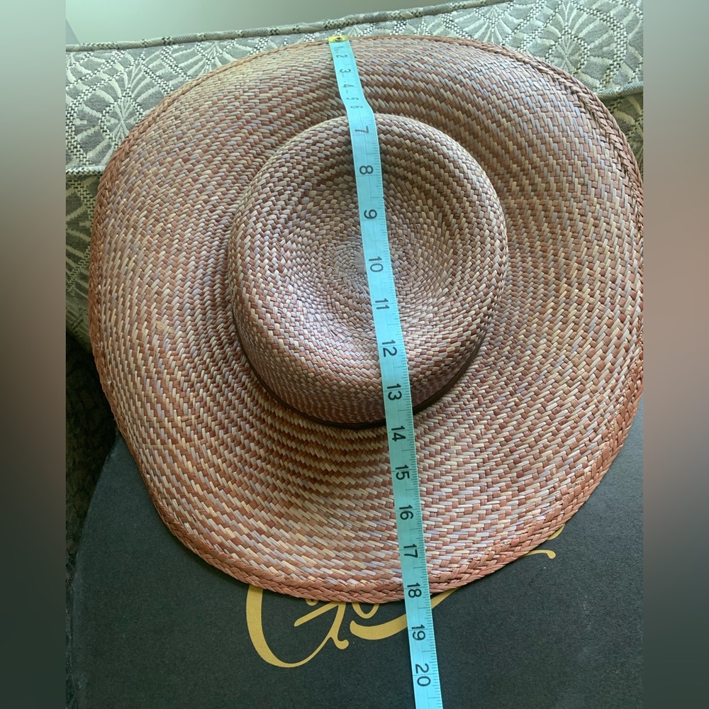 Goorin Bros. King of the West Straw Hat Size Large 7 1/4–7 3/8 + Hat Box - Picture 13 of 13